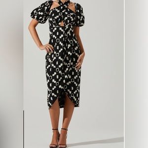 ASTR the Label Geo Halter Dress